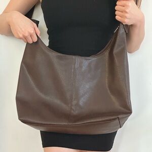 Brown Leather Shoulder Bag